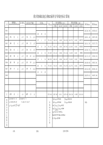 闭合导线坐标计算表(三标)