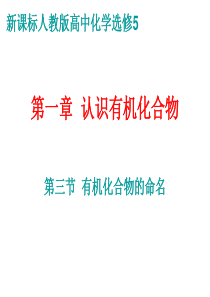 人教新课标高中化学选修5第一章第三节