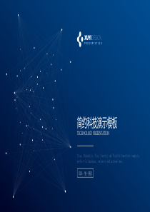 精致点线科技感商务PPT模板