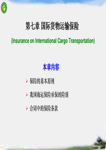 国际贸易实务  7.国际货物运输保险