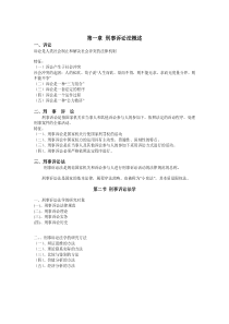 刑事诉讼法重点