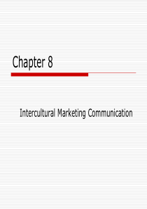 跨文化商务沟通chapter8