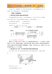 高考总复习系列丛书-高考化学跳出题海15大秘诀：秘诀1-快速突破“元素周期表(律)”选择题-Word