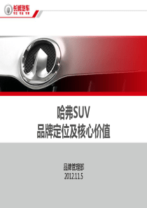 XXXX1103哈弗品牌核心价值