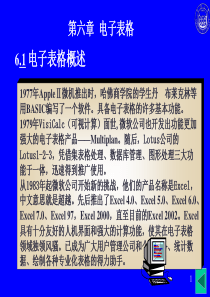 Excel电子表格教程