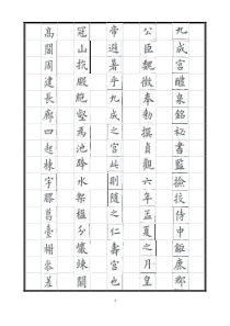 九成宫醴泉铭(清姚孟启)硬笔字帖模板一
