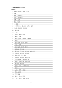牛津高中英语模块八词汇(汉语)(