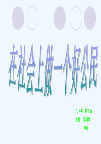 社会上做个好公民班会课件