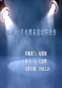电商总监述职报告