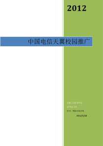 中国电信天翼推广方案