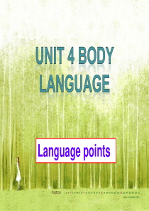 高一英语必修四Unit4 Language points课件