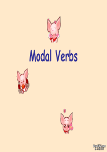 高一英语情态动词的课件