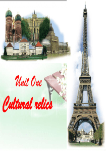 高一英语新人教版必修二《Unit1+Cultural+relics》课件