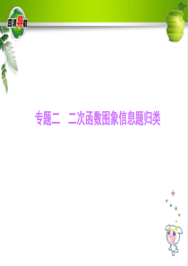 【四清导航】2014―2015学年度沪科版九上数学21. 二次函数 专题二 二次函数图象信息题归类(