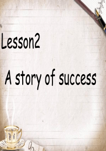 unit2 -2 A story of sucess 成功者的故事