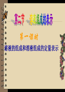 沪教版化学九年《溶液组成的表示》ppt课件