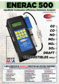 烟气分析仪 ENERAC500增强工业便携式烟气分析仪中文操作手册