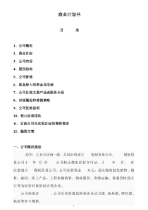 煤炭贸易公司商业计划书