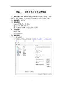 28实验一-磁盘管理和文件系统管理