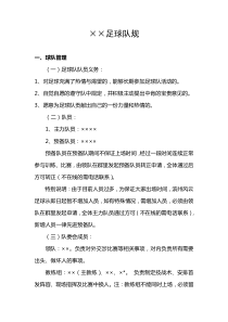 业余足球队规
