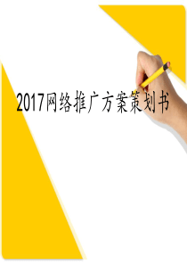 2017网络推广方案策划书