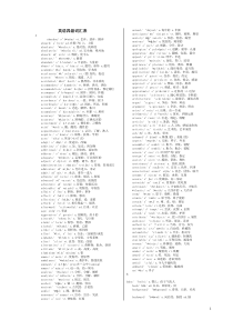 英语四级词汇表带音标