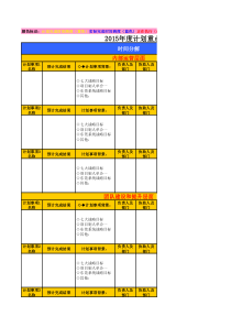 2015年半年度计划重点事项时间推进表