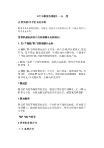 CT诊断报告模板大全