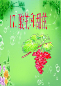 17,酸的和甜的ppt