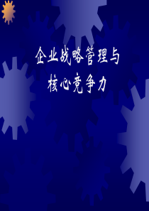 企业战略管理与核心竞争力-PowerPoint演示文稿