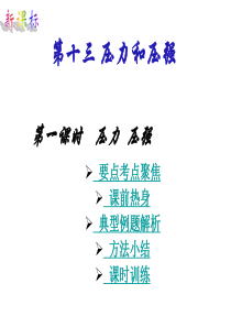 中考物理压力和压强