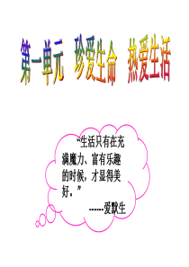 97七年级政治珍爱生命热爱生活