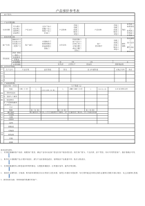 产品报价参考表