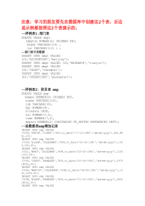 oracle数据库学习笔记