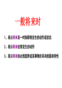 高中英语语法之一般将来时(共20张PPT)