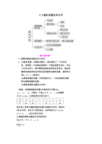 随机变量及其分布知识点总结典型例题