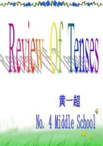 初中中考时态复习