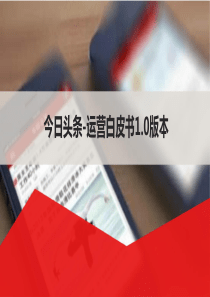 今日头条竞价广告-运营白皮书 2018年4月版