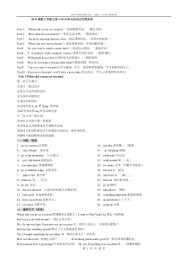 新版八上1-10基础知识总结(打印版)