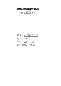 公司财务报表分析