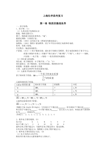 上海化学高考物质及微观世界知识点总结