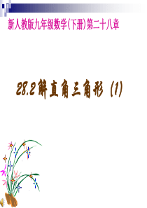 2015年春,九年级下册人教版,28.2解直角三角形,(第1课时)