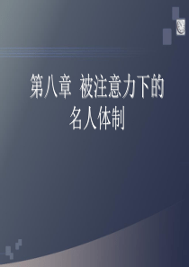 注意力经济学――被注意力下的名人体制