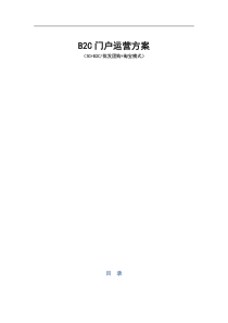 B2C网站运营方案[1]1