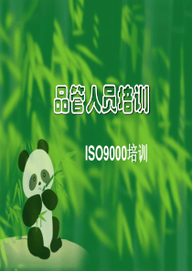 品管人员培训之ISO9000培训