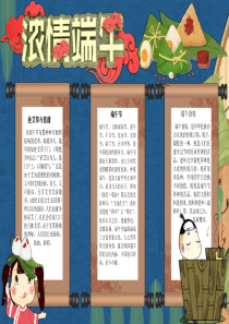 中小学生端午节海报手抄报两篇(Word编辑版)