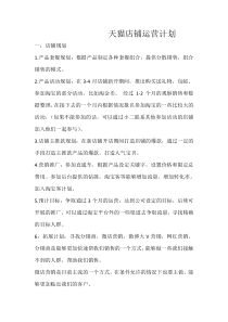 店铺2017年运营计划