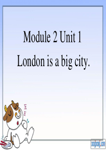 课件-外研版四年级下M2U1 London is a big city