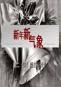 主题班会教案：新年新气象.ppt