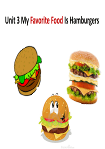 五年级英语Unit3 My favorite food is hanbergers(第二课时)